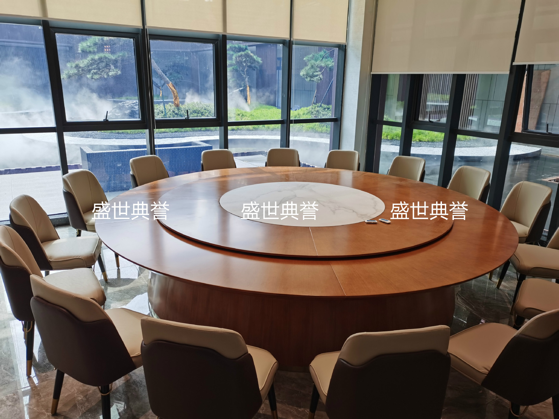 Solid Wood Dining Chair Hotel Compartment Solid Wood Electric Table and Chair Hotel Light Luxury Solid Wood Chair