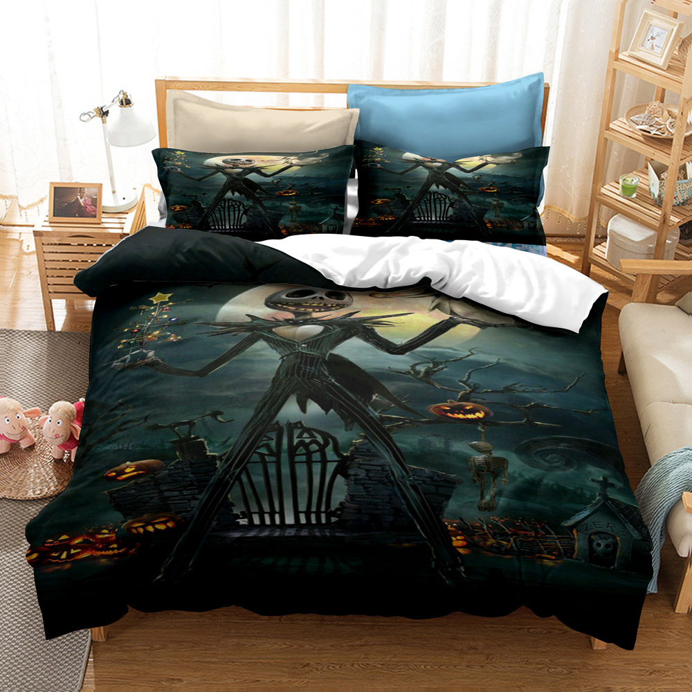 CrossBorder Bedding Christmas Night Horror FourPiece Bedding Set AliExpress Wish ThreePiece Set