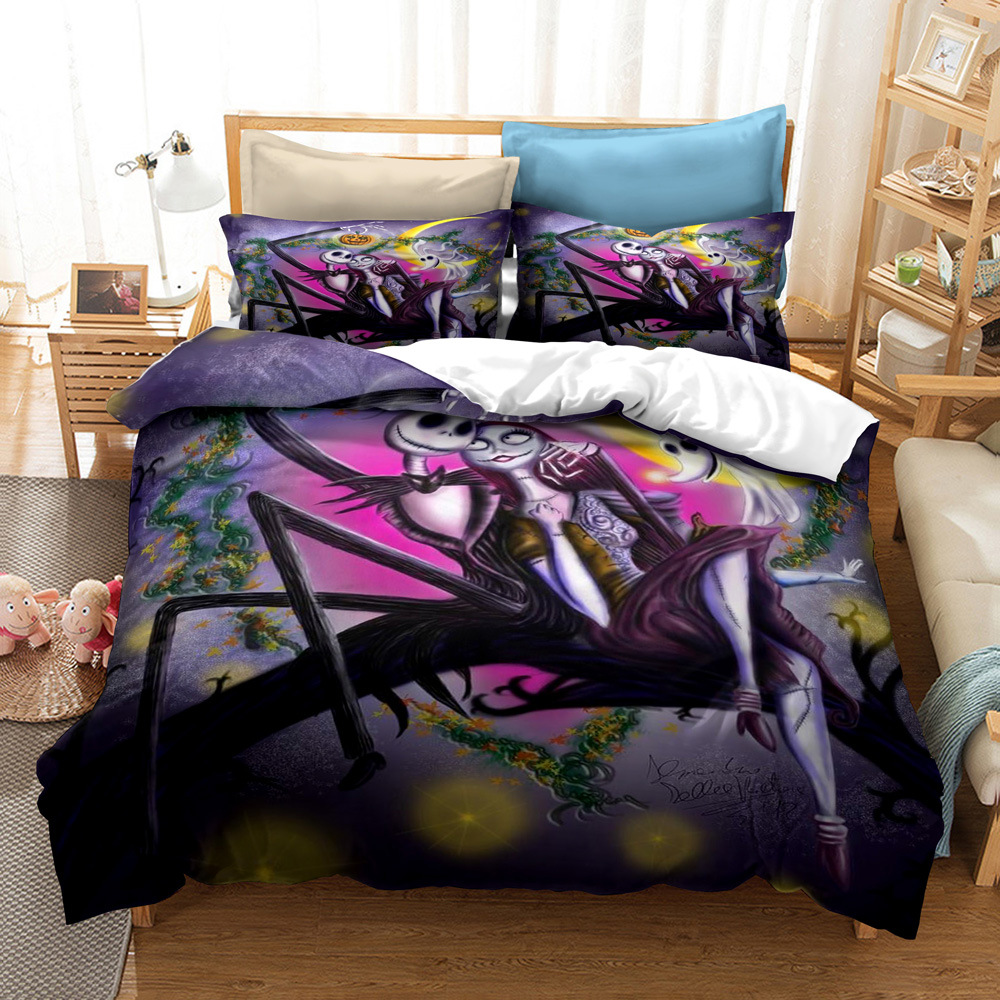 CrossBorder Bedding Christmas Night Horror FourPiece Bedding Set AliExpress Wish ThreePiece Set