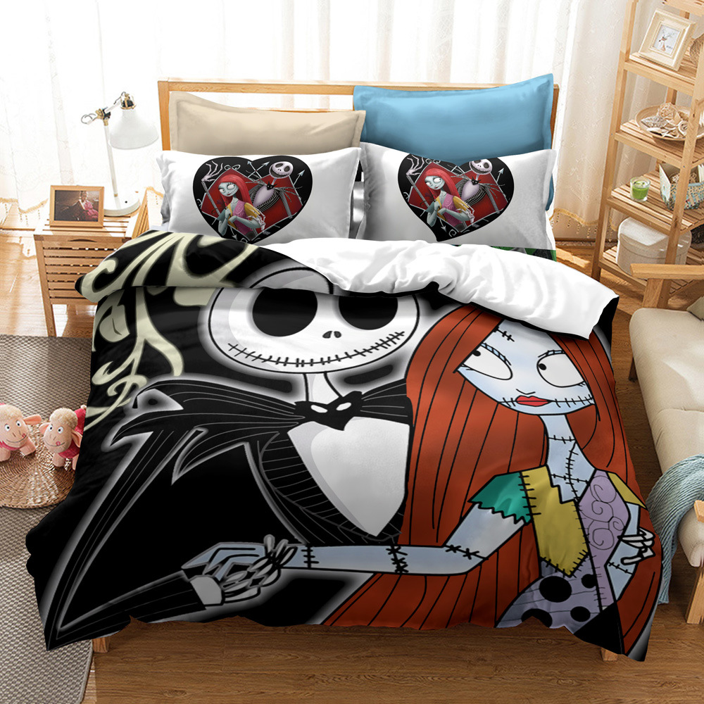 CrossBorder Bedding Christmas Night Horror FourPiece Bedding Set AliExpress Wish ThreePiece Set