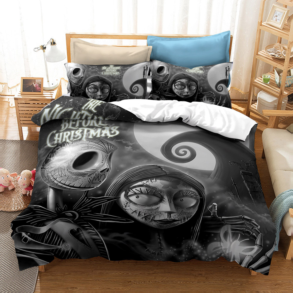 CrossBorder Bedding Christmas Night Horror FourPiece Bedding Set AliExpress Wish ThreePiece Set