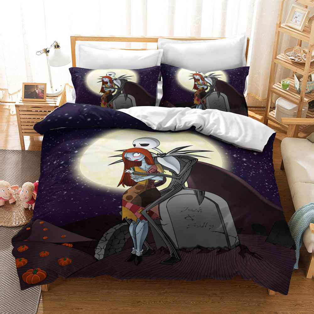 CrossBorder Bedding Christmas Night Horror FourPiece Bedding Set AliExpress Wish ThreePiece Set