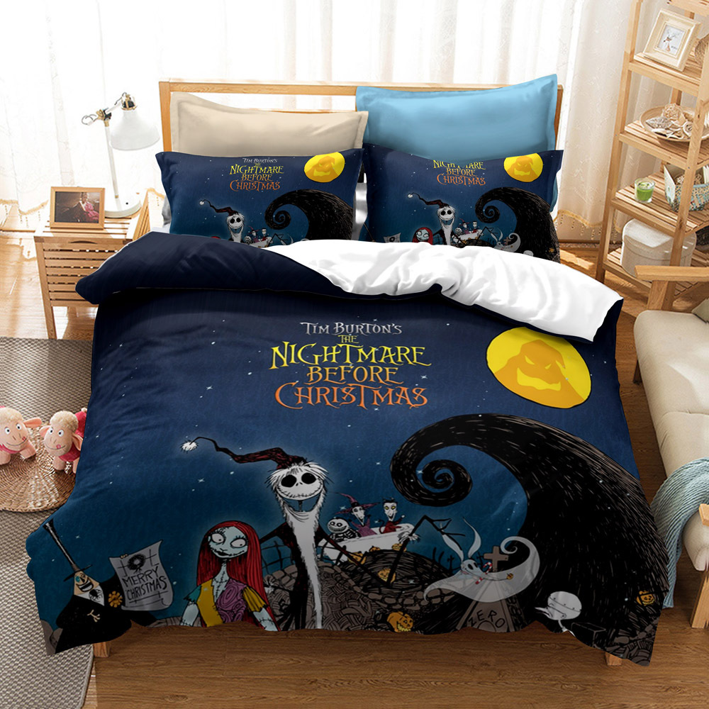 CrossBorder Bedding Christmas Night Horror FourPiece Bedding Set AliExpress Wish ThreePiece Set