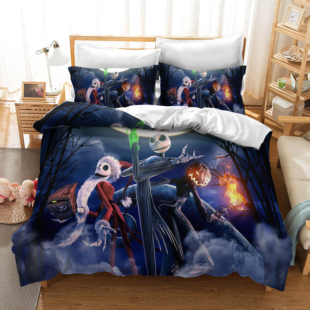 CrossBorder Bedding Christmas Night Horror FourPiece Bedding Set AliExpress Wish ThreePiece Set