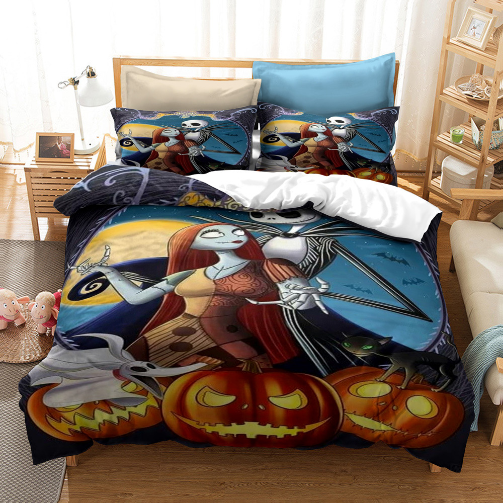 CrossBorder Bedding Christmas Night Horror FourPiece Bedding Set AliExpress Wish ThreePiece Set