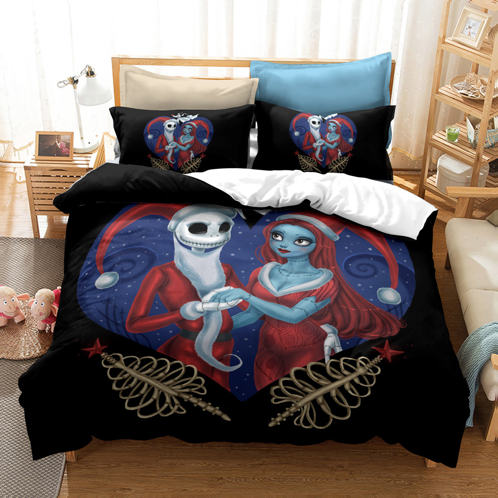 CrossBorder Bedding Christmas Night Horror FourPiece Bedding Set AliExpress Wish ThreePiece Set