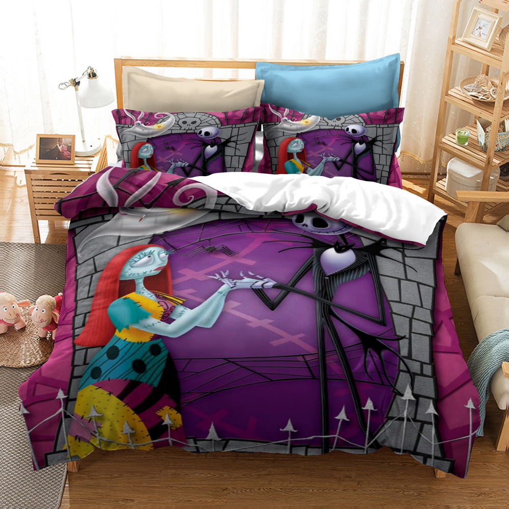 CrossBorder Bedding Christmas Night Horror FourPiece Bedding Set AliExpress Wish ThreePiece Set