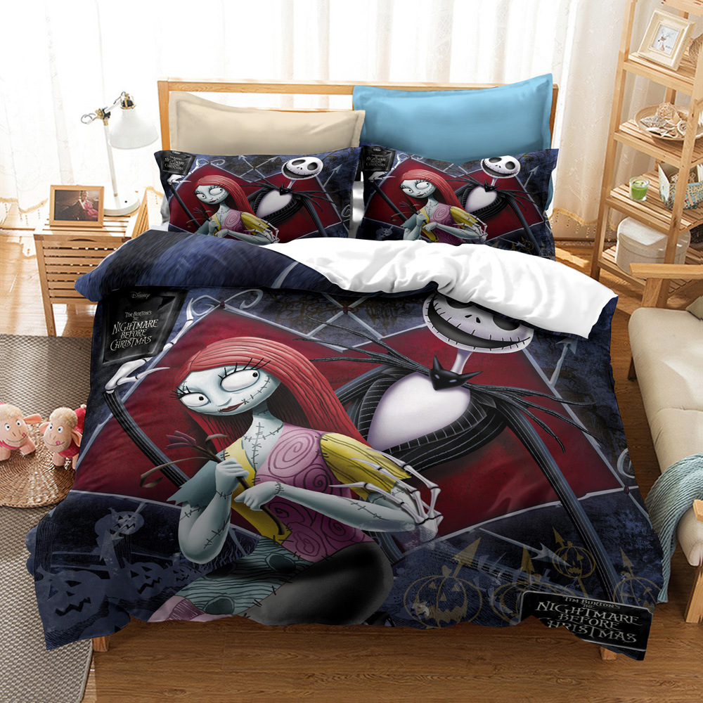 CrossBorder Bedding Christmas Night Horror FourPiece Bedding Set AliExpress Wish ThreePiece Set