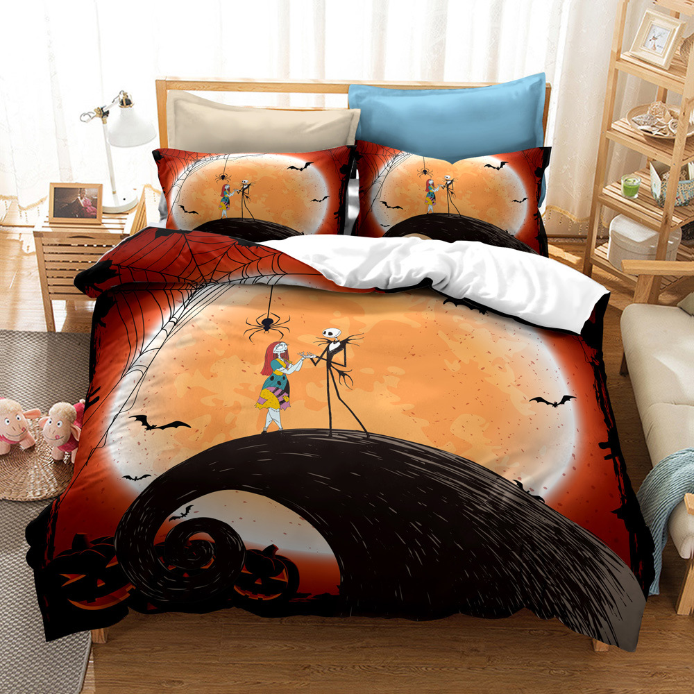 CrossBorder Bedding Christmas Night Horror FourPiece Bedding Set AliExpress Wish ThreePiece Set