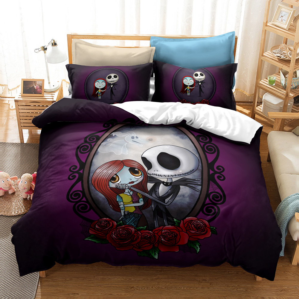 CrossBorder Bedding Christmas Night Horror FourPiece Bedding Set AliExpress Wish ThreePiece Set