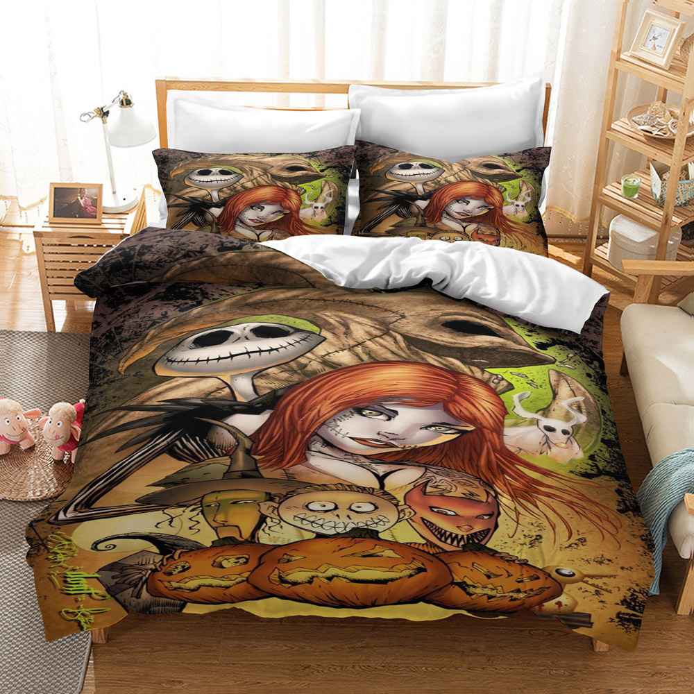 CrossBorder Bedding Christmas Night Horror FourPiece Bedding Set AliExpress Wish ThreePiece Set