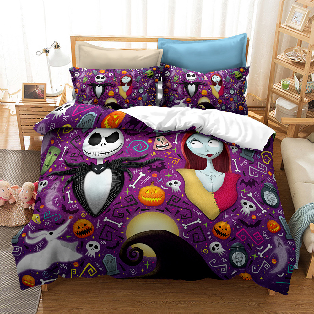 CrossBorder Bedding Christmas Night Horror FourPiece Bedding Set AliExpress Wish ThreePiece Set