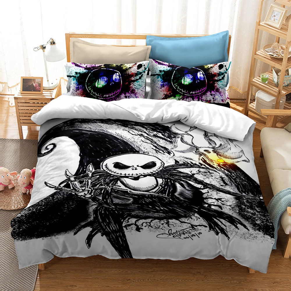 CrossBorder Bedding Christmas Night Horror FourPiece Bedding Set AliExpress Wish ThreePiece Set