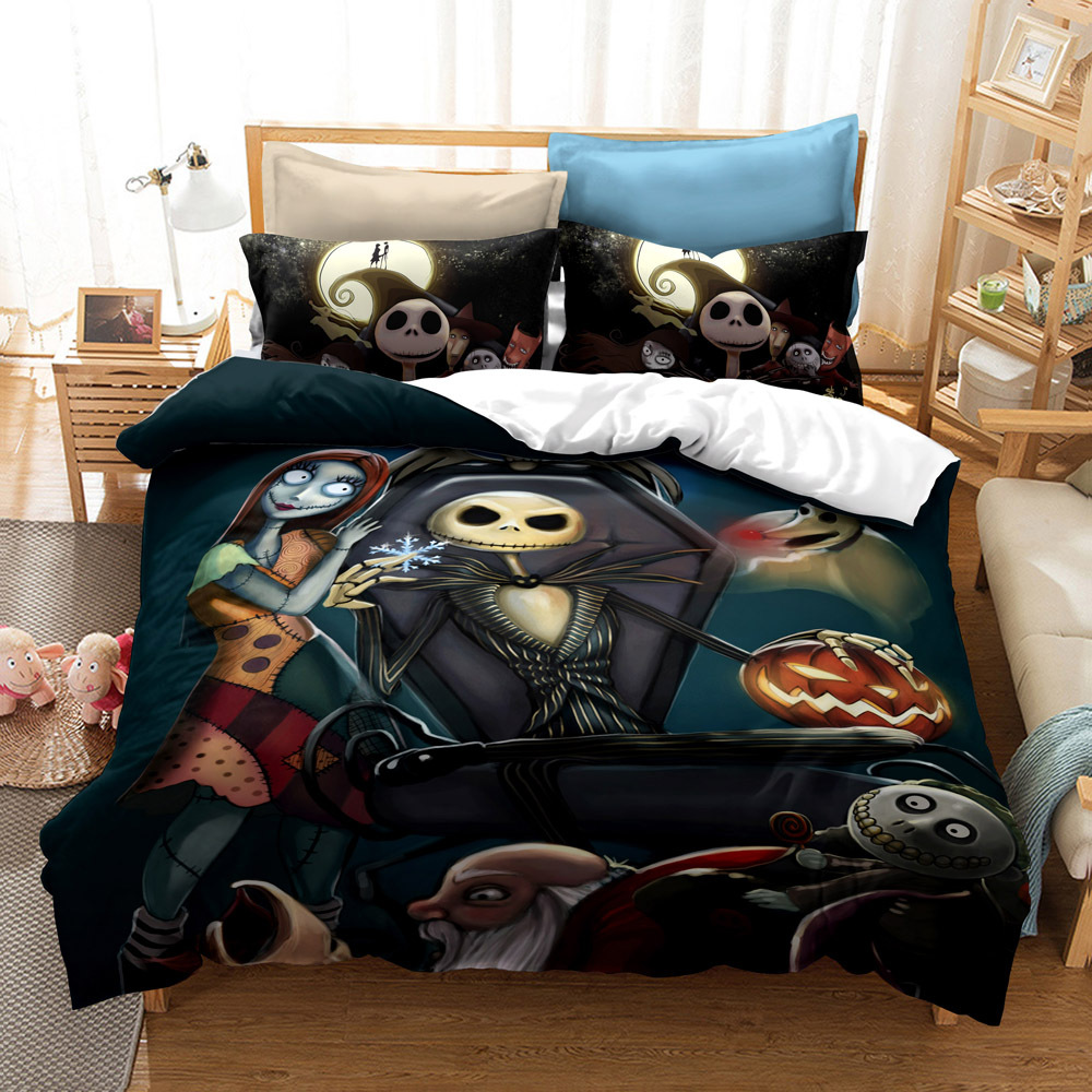 CrossBorder Bedding Christmas Night Horror FourPiece Bedding Set AliExpress Wish ThreePiece Set