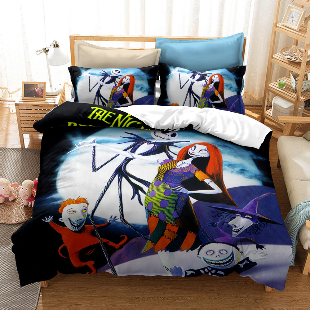 CrossBorder Bedding Christmas Night Horror FourPiece Bedding Set AliExpress Wish ThreePiece Set