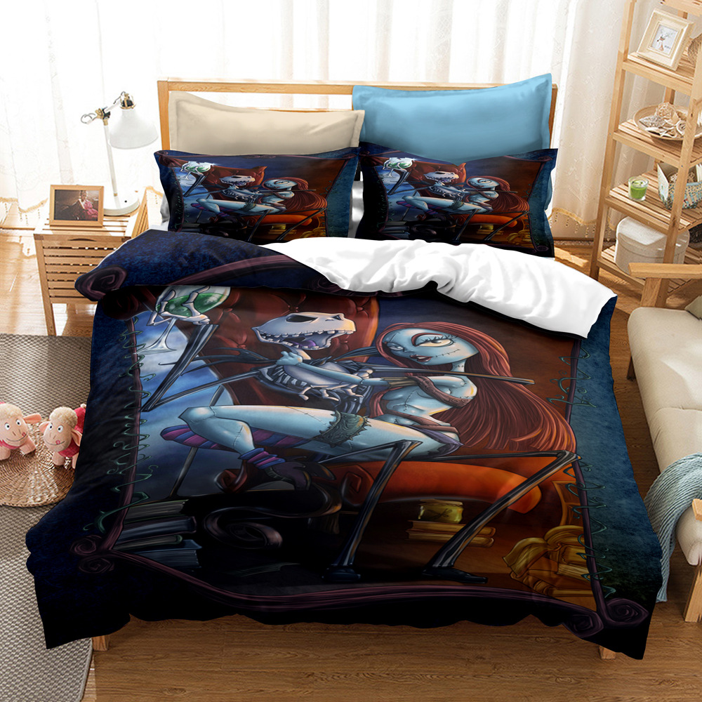CrossBorder Bedding Christmas Night Horror FourPiece Bedding Set AliExpress Wish ThreePiece Set