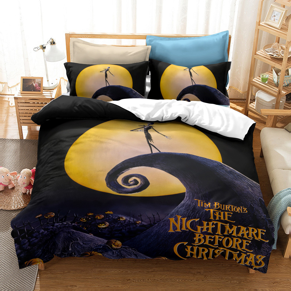 CrossBorder Bedding Christmas Night Horror FourPiece Bedding Set AliExpress Wish ThreePiece Set