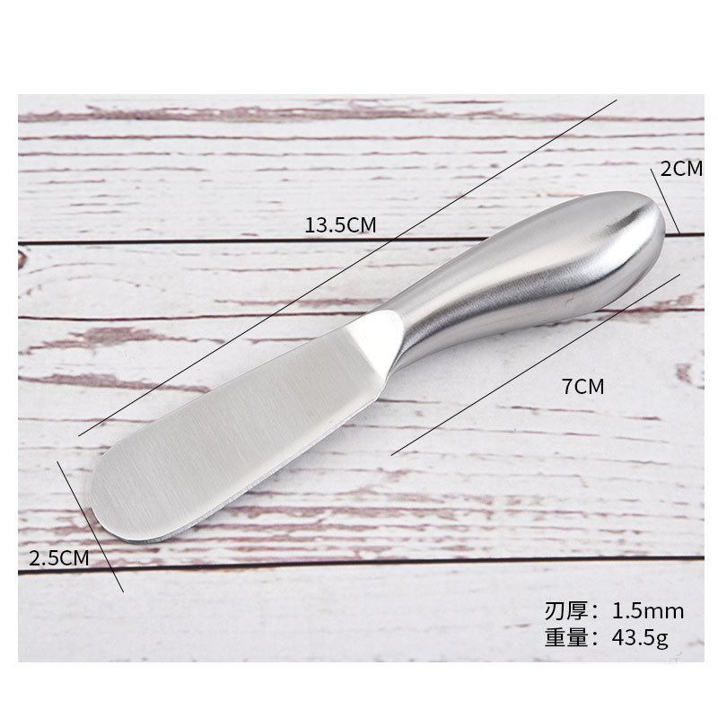 Factory in Stock Stainless Steel Cream Knife Butter Knife Cheese Cheese Knife Household Kitchen Baking Tools