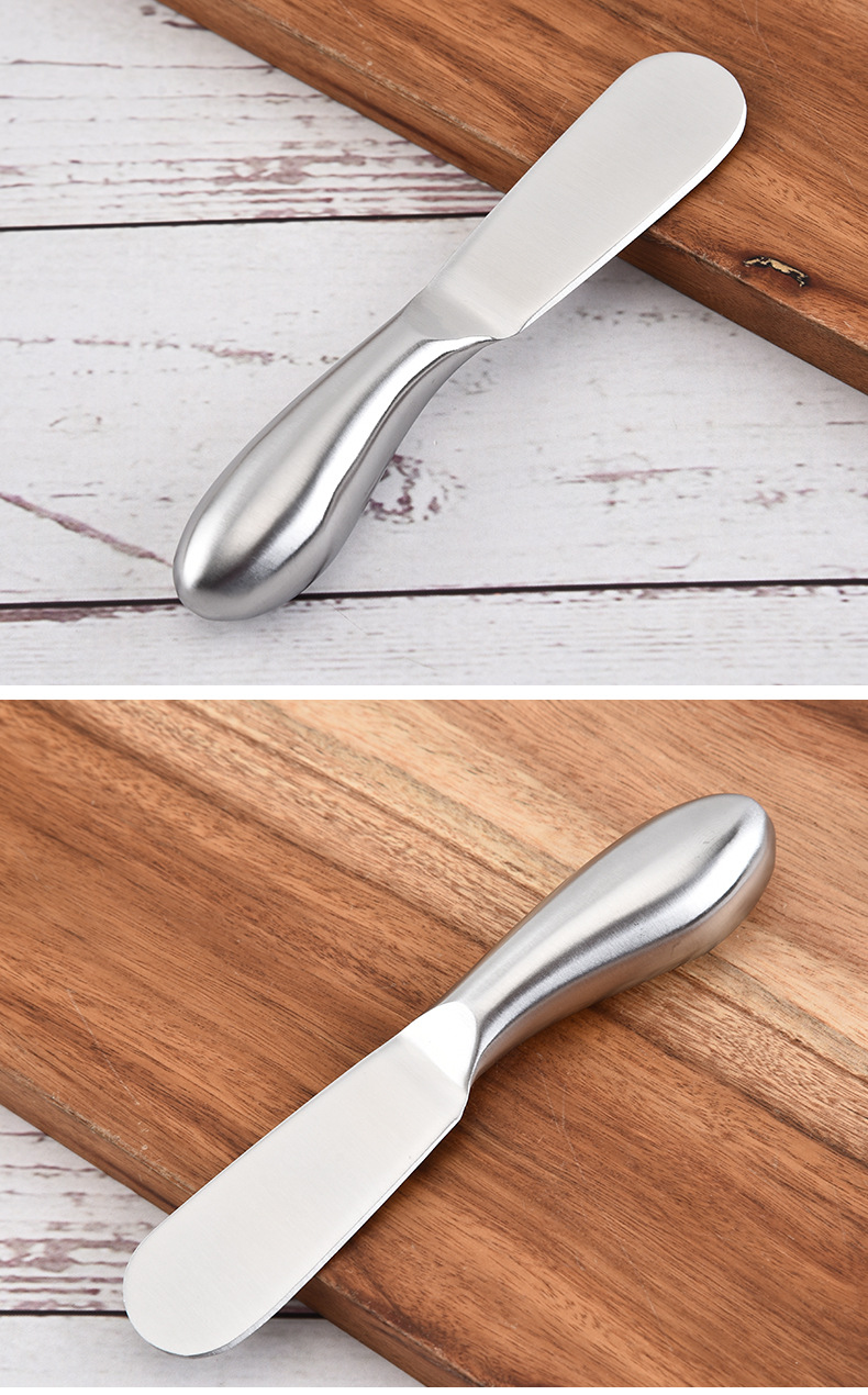 Factory in Stock Stainless Steel Cream Knife Butter Knife Cheese Cheese Knife Household Kitchen Baking Tools