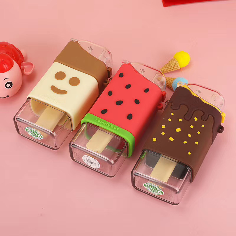 Celebrity Ice Cream Water Bottle Children like overtheShoulder Water Cup Removable Design 300ml Toddler Water Bottle