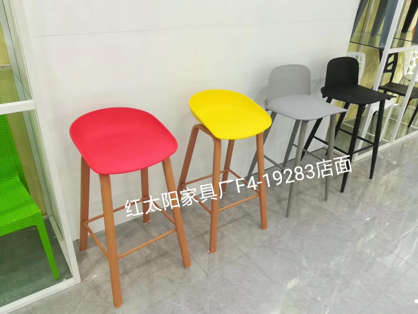 Plastic seating imus dining chair, Nordic style chair, wooden leg back chair