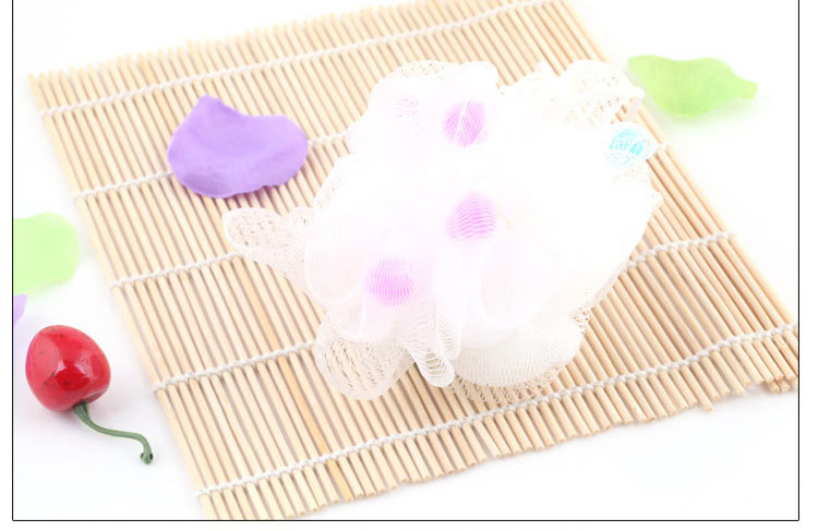 Candy granulated bath ball box sponge bath flower/shower wipe
