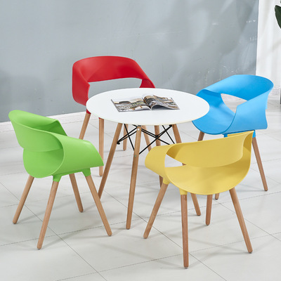 Nordic Eames Chair Negotiation Table and Chair Combination Simple Modern Leisure Reception Cool Creative Lounge Chair