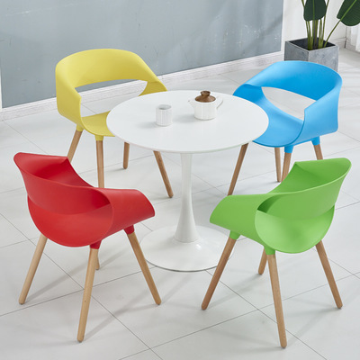 Nordic Eames Chair Negotiation Table and Chair Combination Simple Modern Leisure Reception Cool Creative Lounge Chair