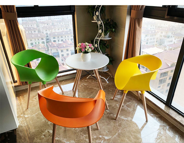 Nordic Eames Chair Negotiation Table and Chair Combination Simple Modern Leisure Reception Cool Creative Lounge Chair