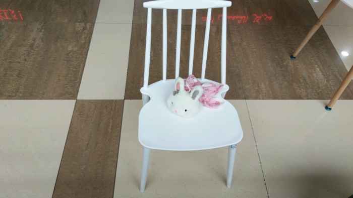 Nordic casual banquet dining chair plastic backrest outdoor coffee ribs chair simple office to discuss the chair