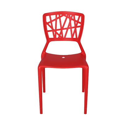 Pp Plastic Backrest Eames Chair Fashion Hollowed-out Hotel Office Dining Chair Leisure Meeting Chair