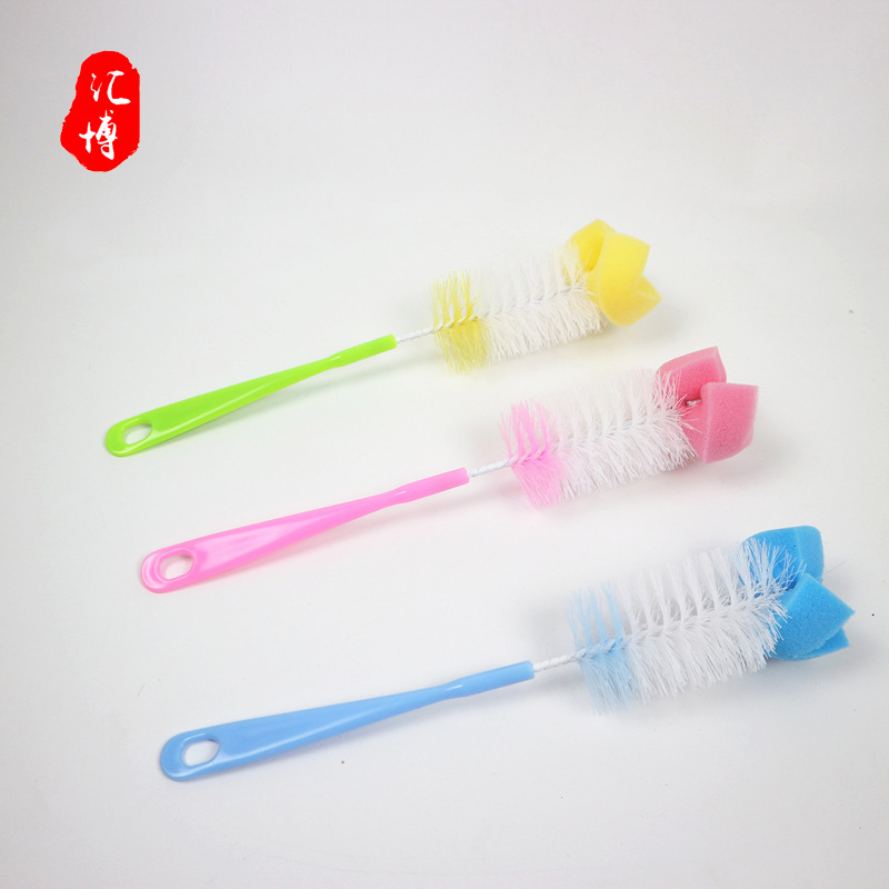Sponge Cup Brush Long Handle Cup Brush Cup Brush Cup Brush Baby Bottle Brush Water Cup No Dead Angle Kitchen Cup Bottle