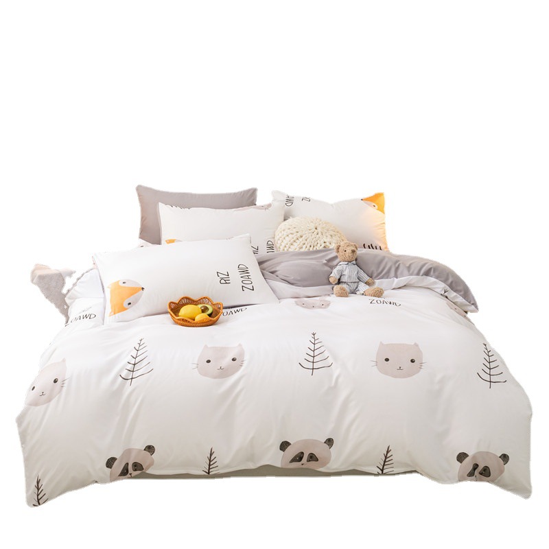 Aloe Cotton Four-Piece Set Bed Sheet Quilt Cover Gift Return Four-Piece Bedding Set Cotton Gift Four-Piece Set
