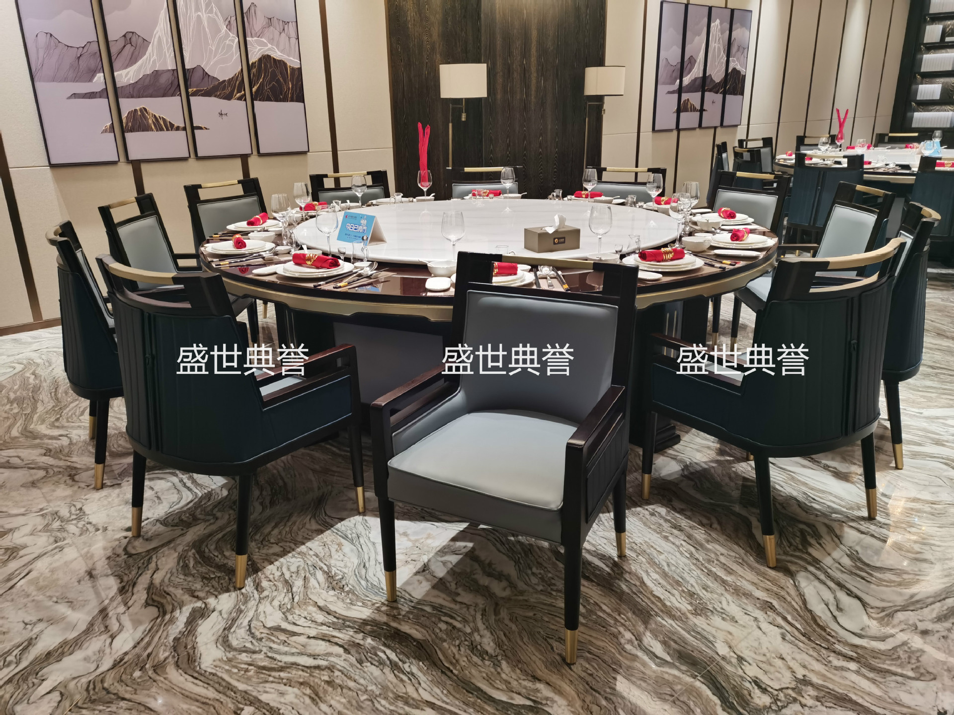 Star Hotel Solid Wood Dining Chair Hotel Box New Chinese Style Chair Chinese Solid Wood Electric Dining Table and Chair Star Hotel Solid Wood Dining Chair Hotel Box New Chinese Style Chair Chinese Solid Wood Electric Dining Table and Chair