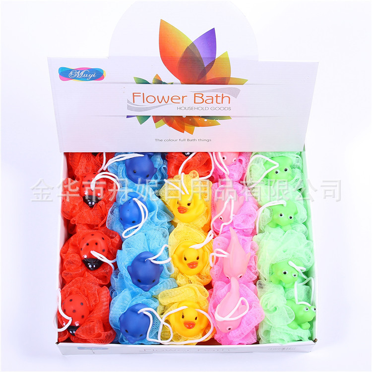 Hot sell manufacturer direct sale high quality bath ball bath flower animal bath flower bath baby bath essential