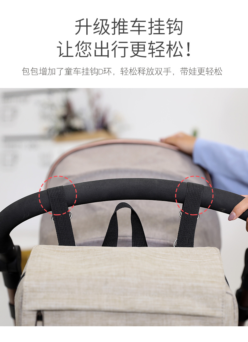 Factory Mummy Bag Large Capacity Multi-Functional Fashion Backpack Baby Diaper Bag Waterproof Maternity Bottle Diaper Backpack Customization Factory Mummy Bag Large Capacity Multi-Functional Fashion Backpack Baby Diaper Bag Waterproof Maternity Bottle Diaper Backpack Customization