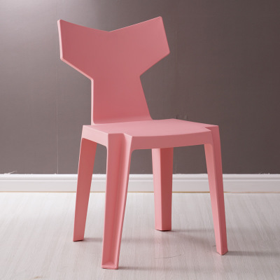 New Nordic Modern Simple Plastic Casual Chair Home Creative Negotiation Table and Chair Backrest Dining Chair Stool