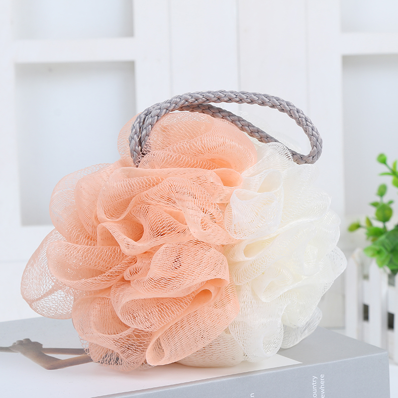 European color bath ball large bath ball girls washcloth bath ball flower bath products