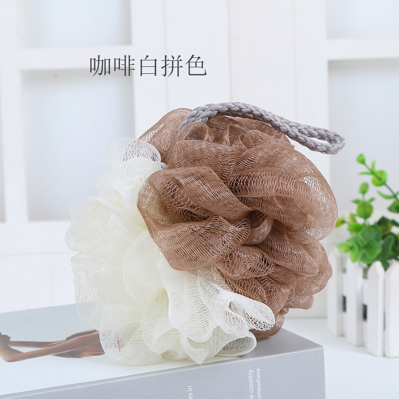 European color bath ball large bath ball girls washcloth bath ball flower bath products