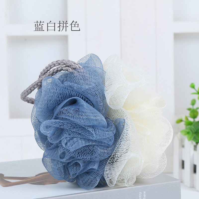 European color bath ball large bath ball girls washcloth bath ball flower bath products