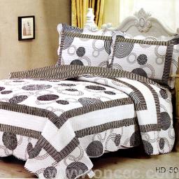 Black cotton bedding set