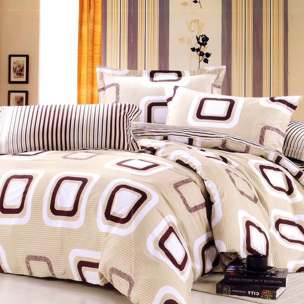 Black cotton bedding set