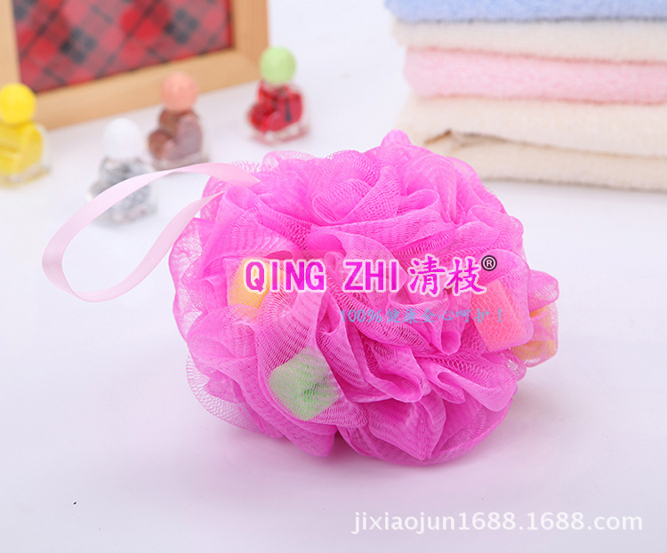 Heart Shape Sponge Bath Ball
