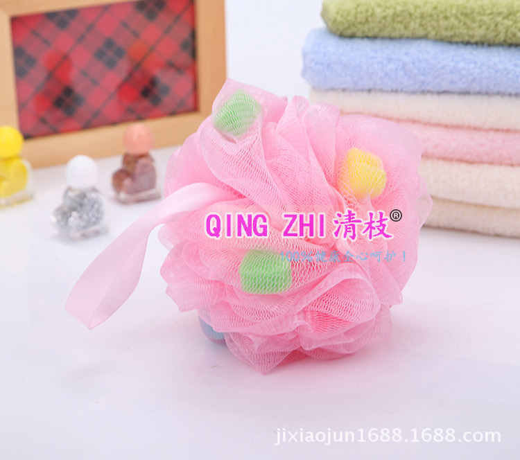 Heart Shape Sponge Bath Ball