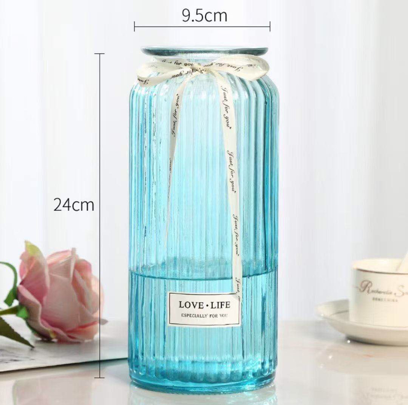 Glass flower arrangement bottle Glass flower arrangement bottle