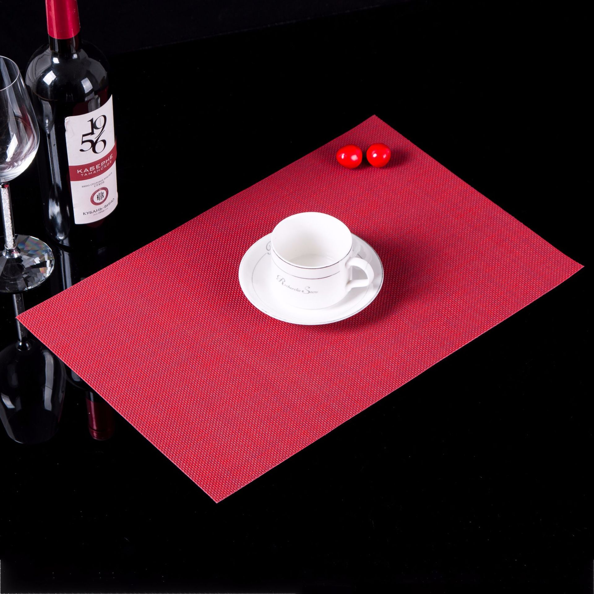 Placemat PVC Japanese and European Style Table Mat Non-Slip Waterproof Wash-Free and Environmentally Friendly Heat Proof Mat Western-Style Placemat Placemat Bowl Coaster Cup Coaster Placemat PVC Japanese and European Style Table Mat Non-Slip Waterproof Wash-Free and Environmentally Friendly Heat Proof Mat Western-Style Placemat Placemat Bowl Coaster Cup Coaster