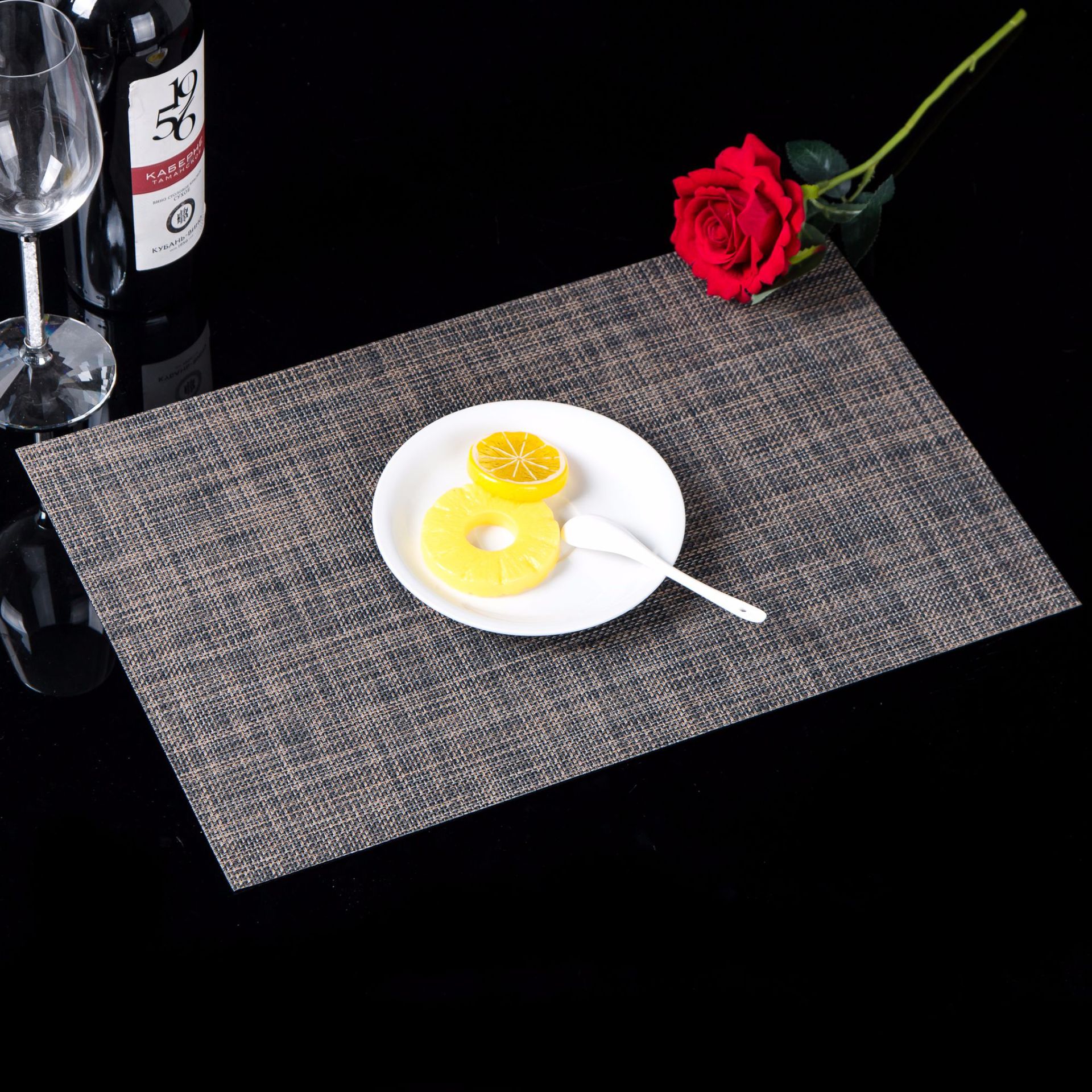 Placemat PVC Japanese and European Style Table Mat Non-Slip Waterproof Wash-Free and Environmentally Friendly Heat Proof Mat Western-Style Placemat Placemat Bowl Coaster Cup Coaster Placemat PVC Japanese and European Style Table Mat Non-Slip Waterproof Wash-Free and Environmentally Friendly Heat Proof Mat Western-Style Placemat Placemat Bowl Coaster Cup Coaster