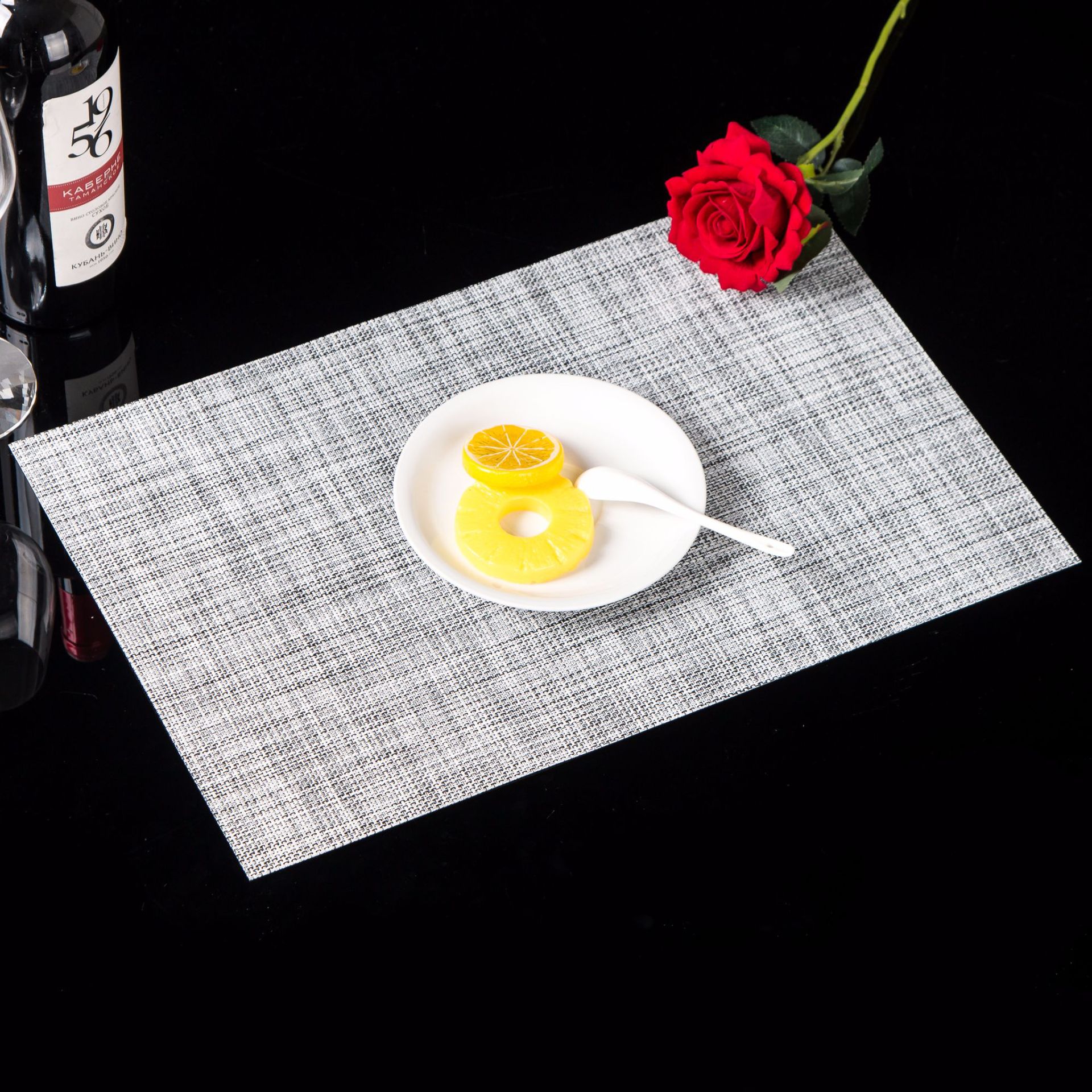 Placemat PVC Japanese and European Style Table Mat Non-Slip Waterproof Wash-Free and Environmentally Friendly Heat Proof Mat Western-Style Placemat Placemat Bowl Coaster Cup Coaster Placemat PVC Japanese and European Style Table Mat Non-Slip Waterproof Wash-Free and Environmentally Friendly Heat Proof Mat Western-Style Placemat Placemat Bowl Coaster Cup Coaster