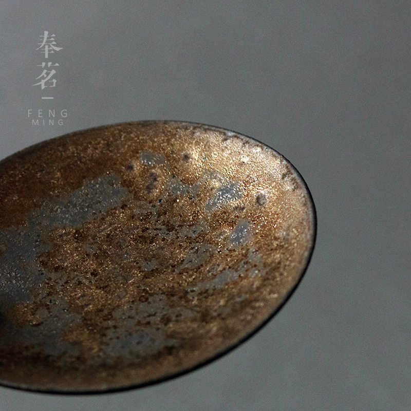 Stoneware Kiln Transmutation Ceramic Coaster Japanese Heat Insulation Non-Slip Mat Teacup Mat Cup Saucer Kung Fu Tea Ceremony Utensil Saucer