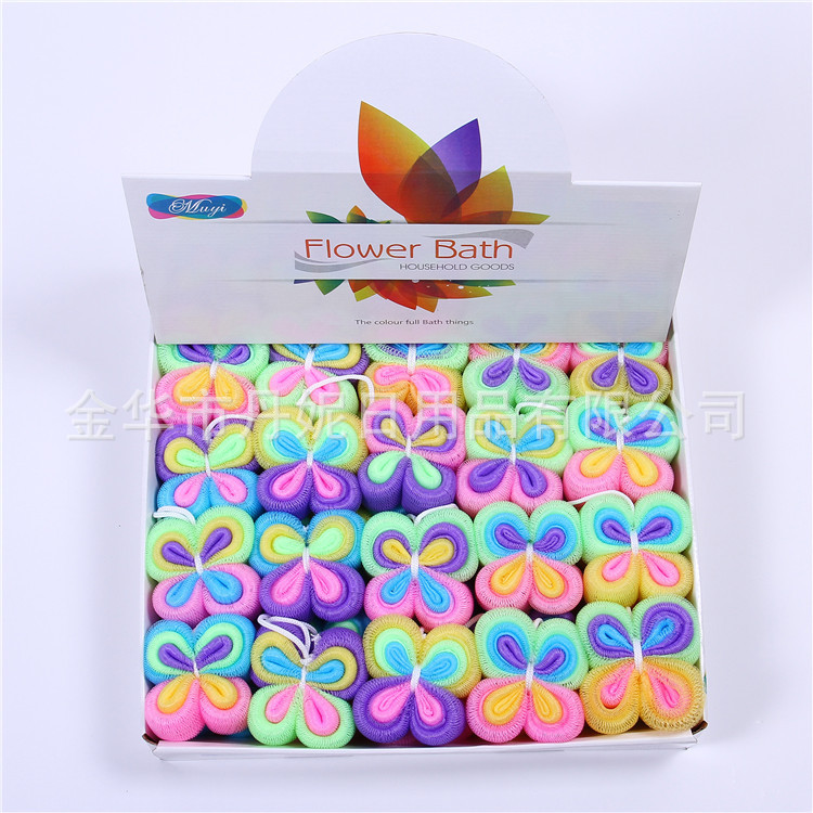 Factory Direct Sales Hot Sale Colorful Butterfly Flower Bath Flower Bath Ball BATH ESSENTIAL